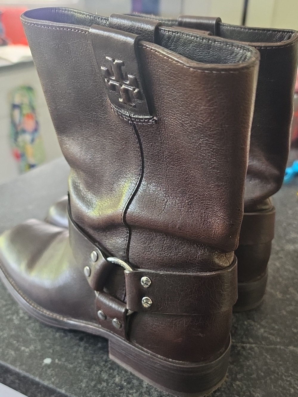 Tory Burch Women’s Leather Boots – Size 10